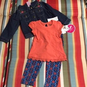 New with tags Nannette kids 3 piece outfit size 2T